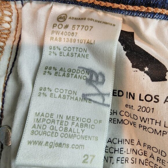 Adriano Goldschmeid AG-ED Denim Legging Ankle Dark Wash Japanese Denim sz 27 - Picture 8 of 15